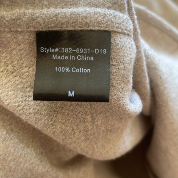 Jenni Kayne Button Down Tan Shirt Double Pocket Cotton Button-up - Picture 11 of 11